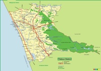 Trichur District Map, 100 KB
